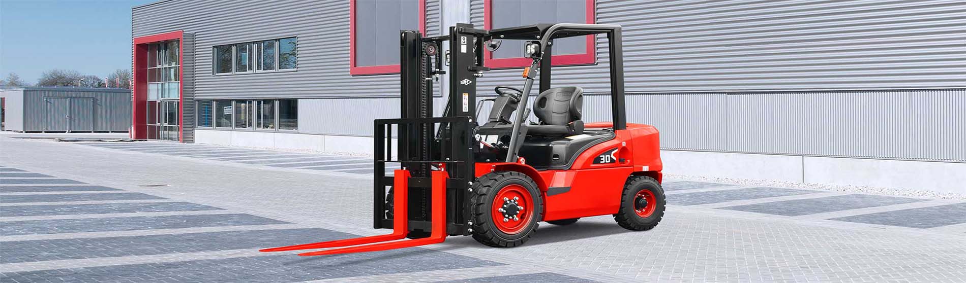 Forklift hire Welwyn Garden City unloading pallets from a commercial truck