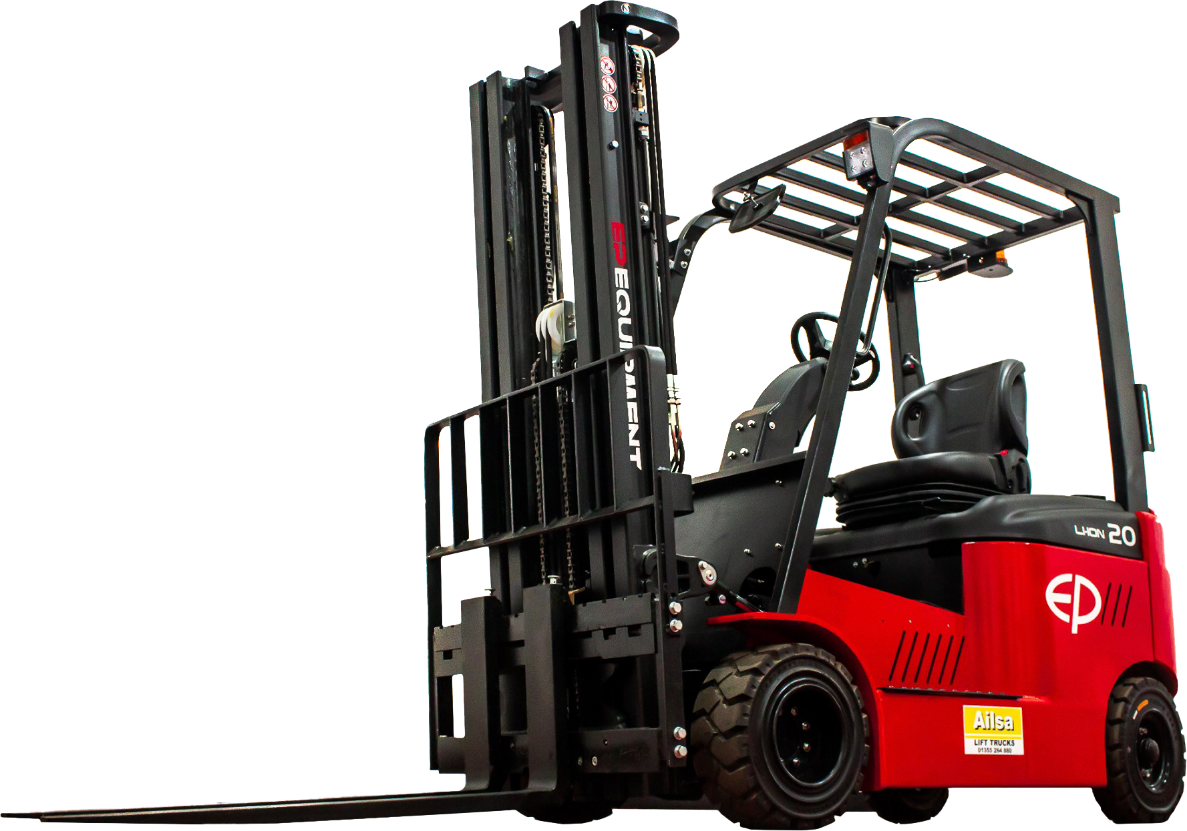 Commercial forklift unloading heavy pallets in Welwyn Garden City
